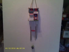 Windchime Decorrtive Dinner Birdhouse 14"