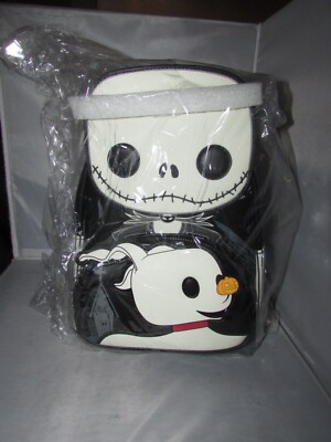 FunKon 21\' Jack Skellington & Zero Glow In The Dark Loungefly Mini Backpack NWT Loungefly Disney The Nightmare Before Christmas Jack  main image 3