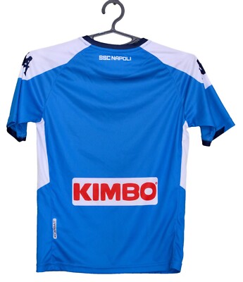 SSC NAPOLI ITALY 2019/2020 HOME FOOTBALL SHIRT KAPPA SIZE M BOYS