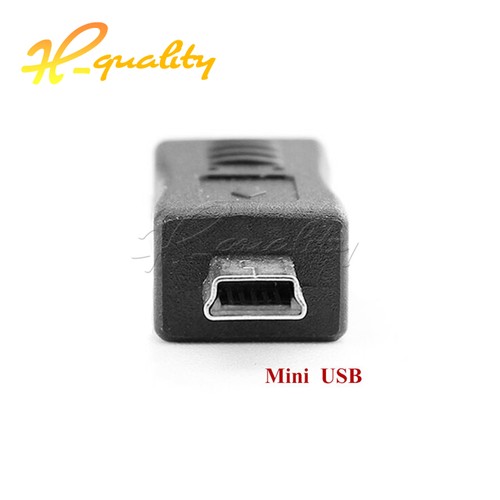 5/10PCS Micro USB Female to Mini USB Male 5P Charger Converter Adapter Black - Picture 2 of 9