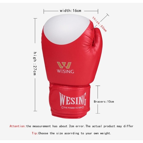 Guantes de boxeo de Muay Thai MMA para niños adultos 6/10 oz manoplas de artes marciales sanda - Imagen 2 de 16