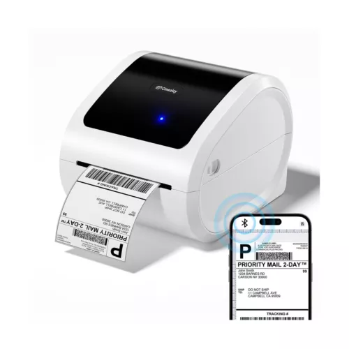 Bluetooth Shipping Label Printer 4x6 - D520BT Bluetooth Thermal Shipping Labe...
