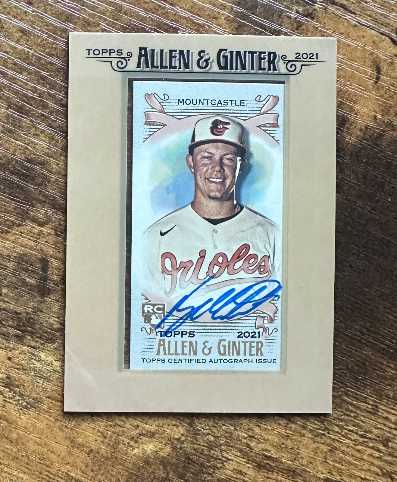 2021 Topps Allen and Ginter Framed Mini Auto #FMARM Ryan Mountcastle RC #X10626