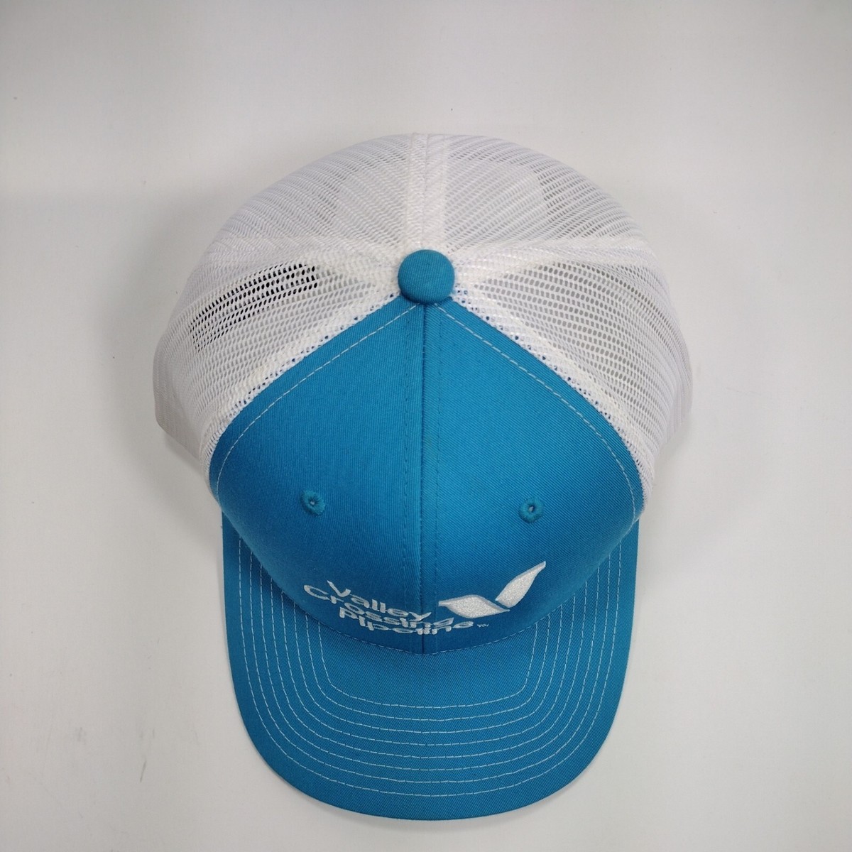 Valley Crossing Pipeline Trucker Hat Snapback Hat Blue/Teal