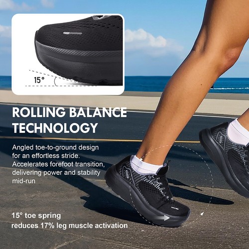 Women Wide-Toe Box Shoes Arch Support Wide Width Sneakers for Running Athletic - Picture 16 of 72