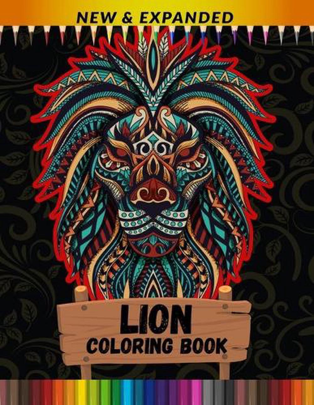 Lion Coloring Book (New & Expanded): Best Gift for Adult by Print Point Paperbac