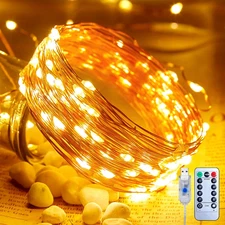 Minetom USB Fairy Lights Plug In, 33 Ft 100 LED Twinkle String Lights with Remot