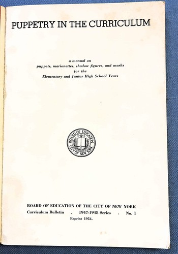 PUPPERTY IN THE CURRICULUM BY NY BOARD OF EDUCATION. 1954 SC - Picture 2 of 7