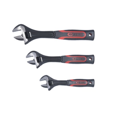 KS Tools Roller Fork Wrench 23mm,28mm,17/16'', 2K Handle, 3-Piece - 577,0199