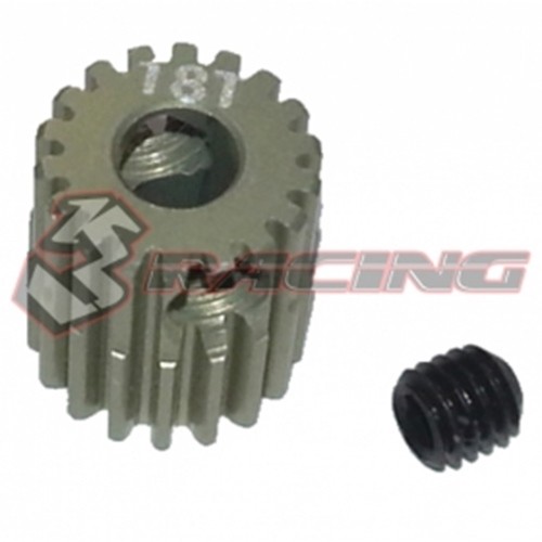 3RACING 64 Pitch Pinion Gear 7075 W/ HD Coating 18T - 65T 1/10 RC On / Off Road - Picture 1 of 12