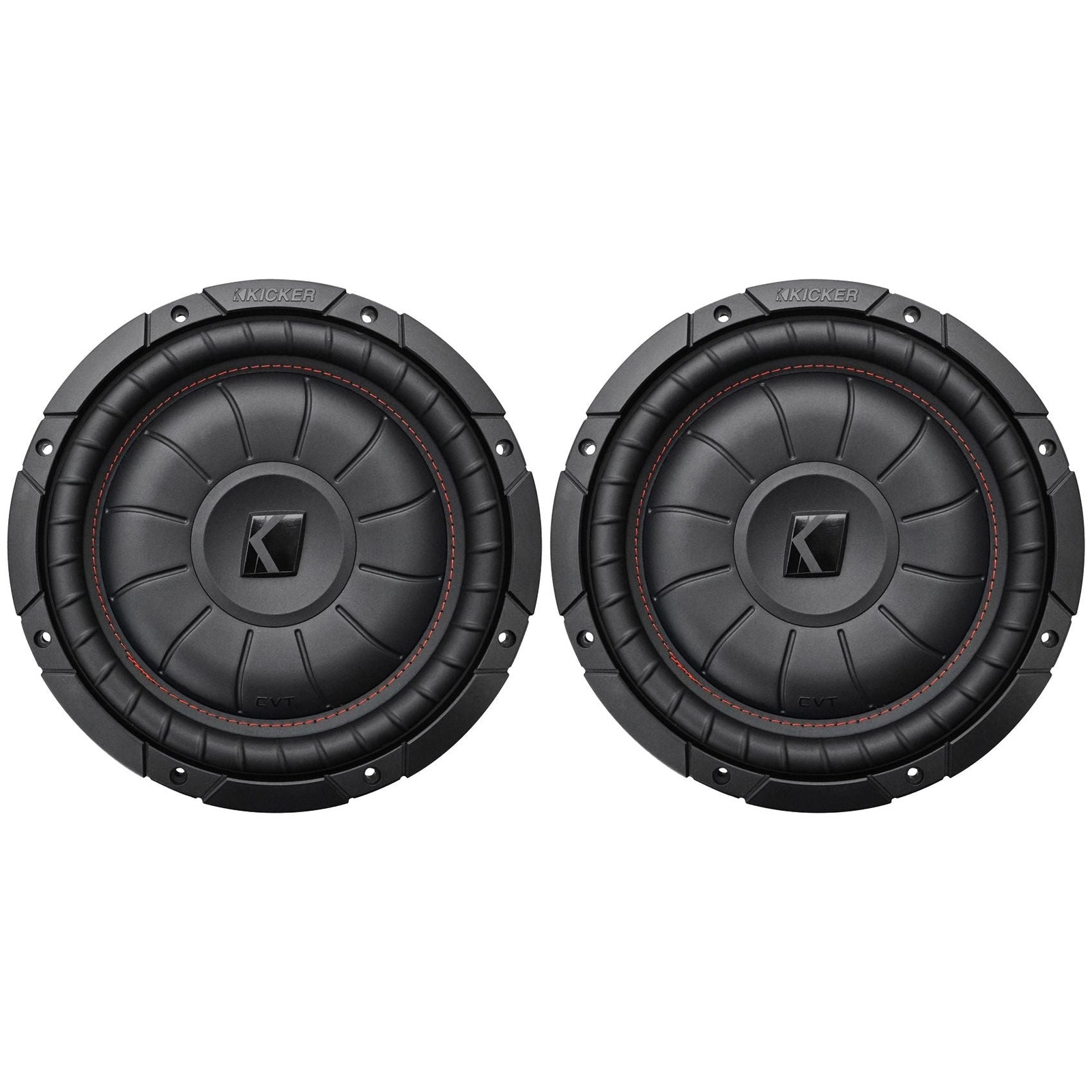 2 Kicker 43CVT102 COMPVT 10 автомобильных сабвуферов малой мощности мощностью 1600 Вт Subs CVT10-2 49490₽