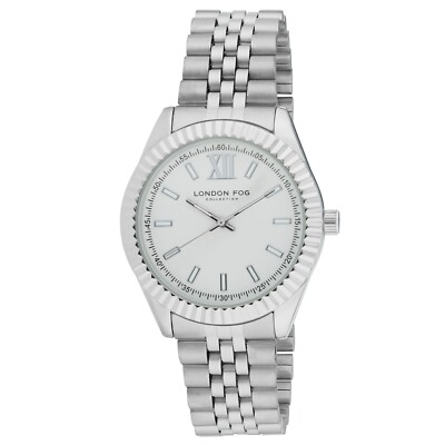 フィシオフラッシュ ハンドピース London Fog His and Hers Norwich Silver Link Bracelet Watch Set