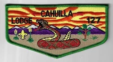 OA Cahuilla Lodge 127 S43 Flap GRN Bdr. Riverside County Council 45 Redlands, CA