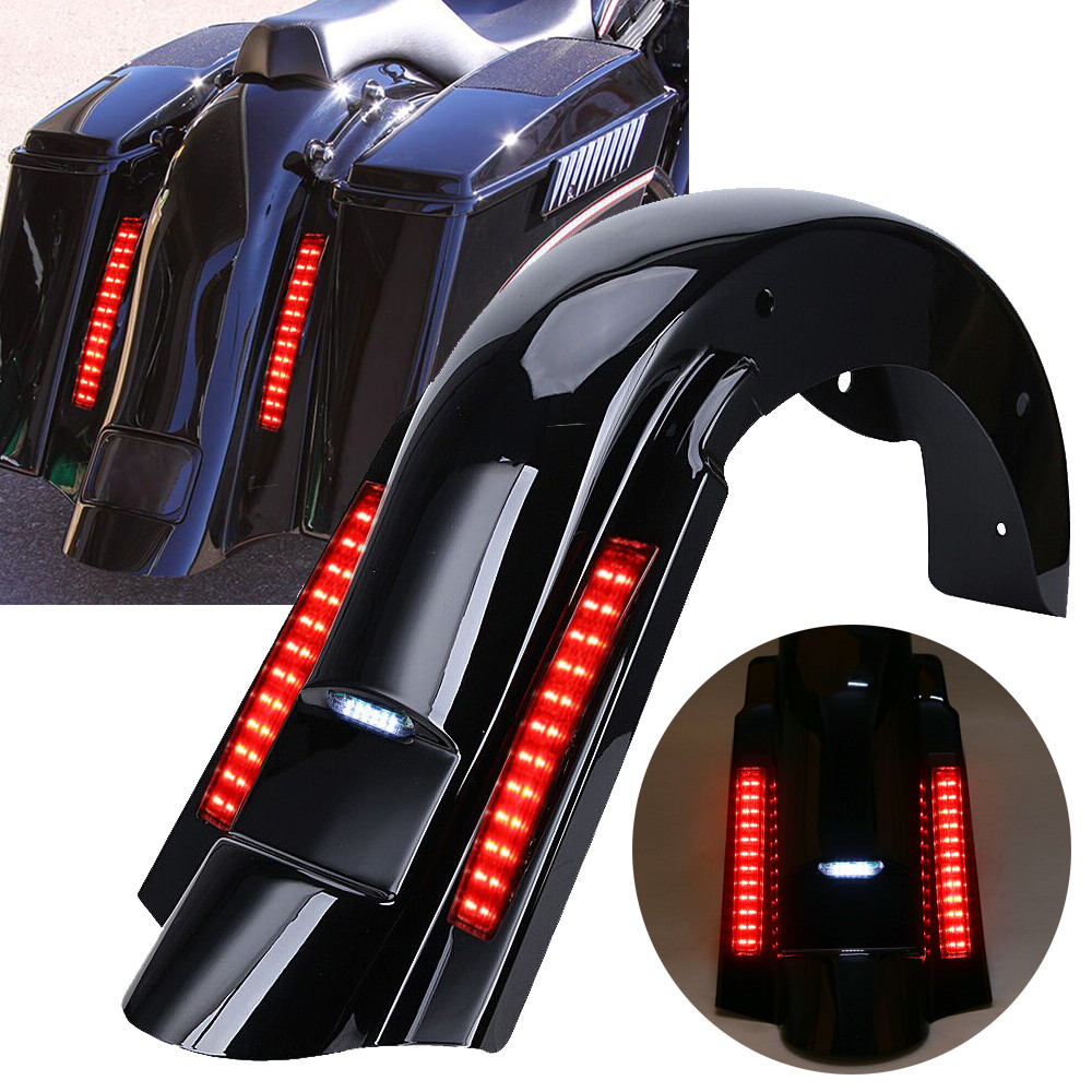 CVO Stretched Rear Fender with LED Lights For 1993-2008