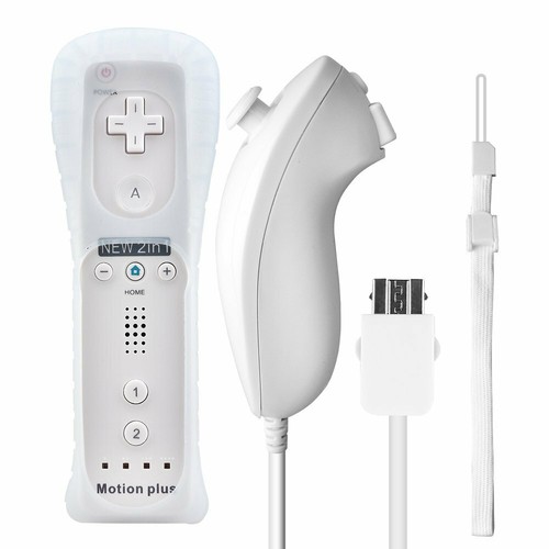 2in1 Built in Motion Plus Remote Controller Nunchuck Set For Nintendo Wii&Wii U - Picture 6 of 99