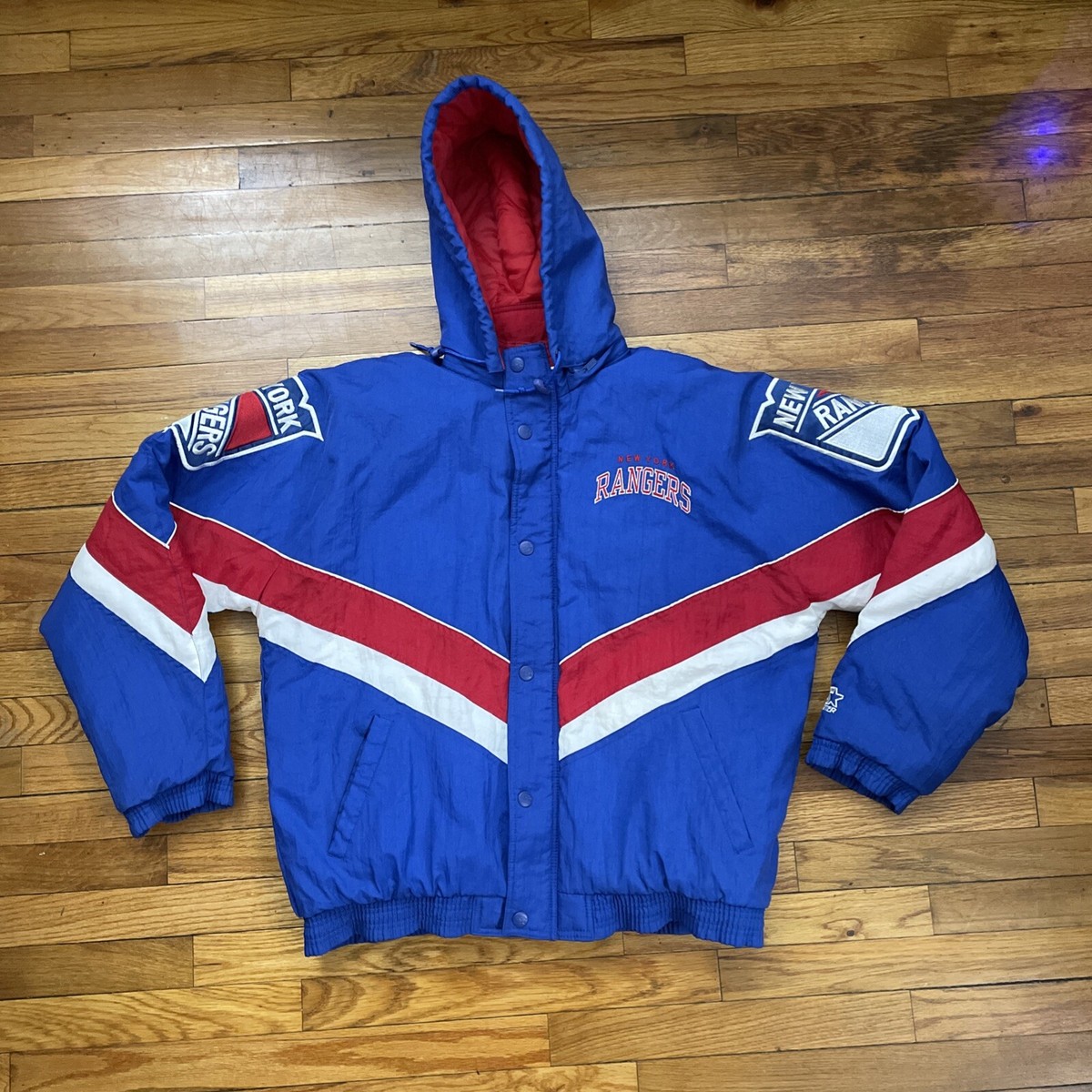 90's Vintage Starter NHL New York Rangers Puffer Jacket Size 90's Vintage Starter NHL New York Rangers Puffer Jacket Size