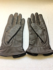 Vintage 1990s Wilsons Leather Brown Belt Stlye Wrist Gloves Size L