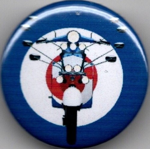 Mod Bage MOD SCOOTER Pin Badge 25mm - TARGET - VESPA - LAMBRETTA - QUADROPHENIA ...