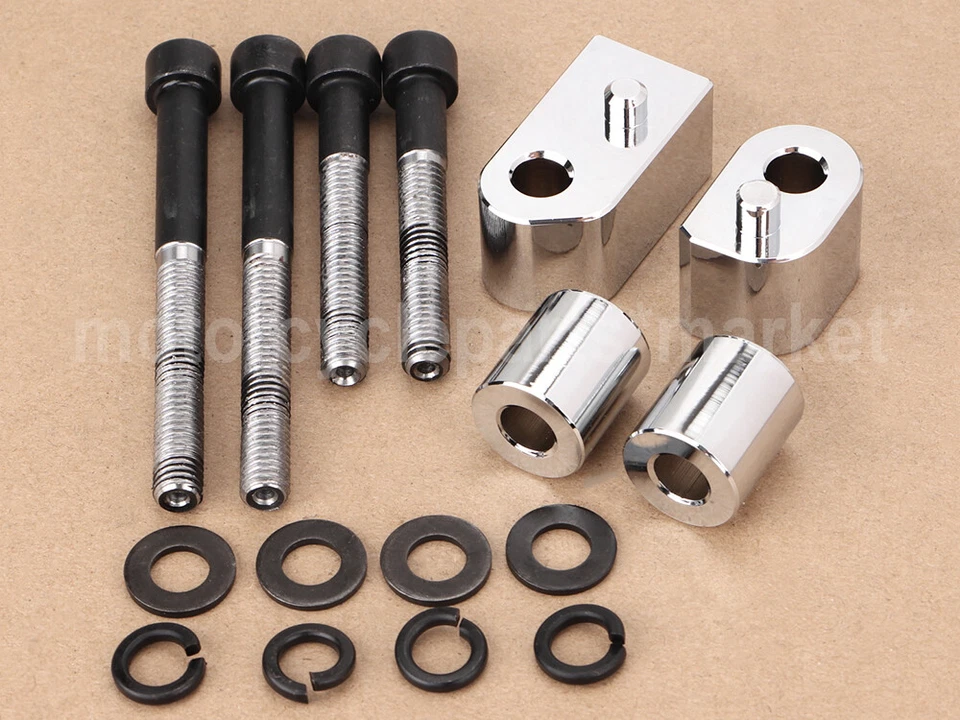 Extensión espaciadora de piso de conductor de motor de 1" para Harley Electra Road Glide King Foto 2 de 4