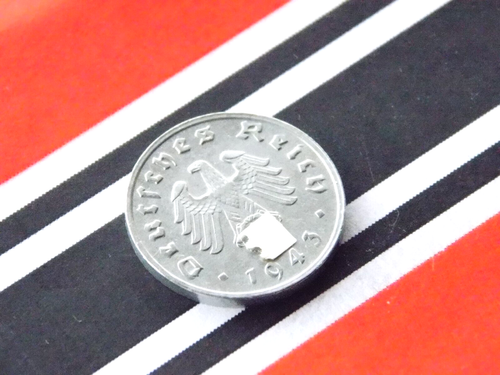 GERMAN Coin 1943 G 1 REICHSPFENNIG Zinc THIRD REICH WW2 +RARE NICE Pfennig Rpf - Picture 2 of 4