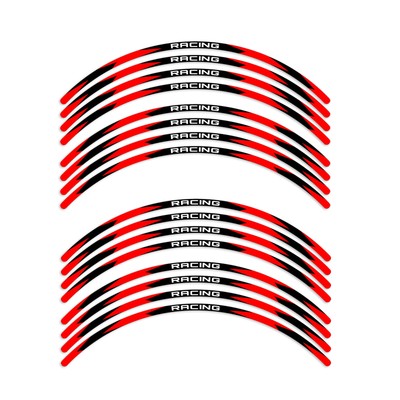R01B For 2015-2020 Kawasaki VULCAN S650 EN650 Red Rim Stripes Kit Sticker 19 18