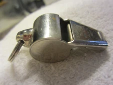 1  cork ball Sportcraft Metal Whistle, Japan,referee,police VTG