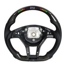 Echte Kohlefaser LED-Lenkrad Fit Benz CLA 45 A45 CLS SLK SLS E63 AMG 2012-2014