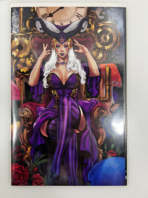 FLAWED Zenescope Elias Chatzoudis 2022 Steampunk Wonderland Gatefold Cover