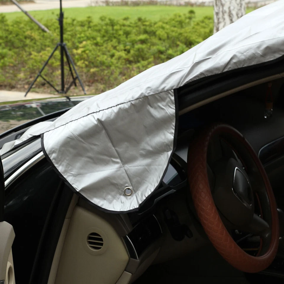 Nueva cubierta protectora parabrisas plegable para automóvil SUV nieve hielo escarcha protector solar Foto 3 de 4