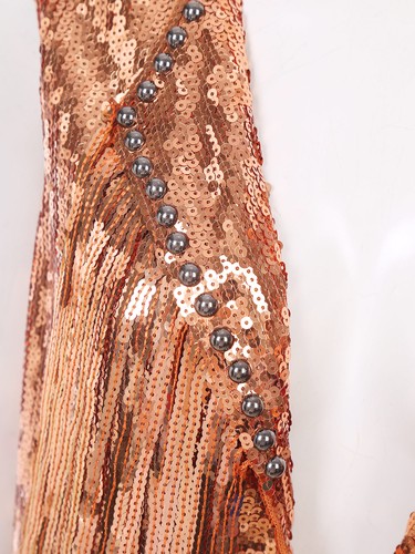 Women Vest Lapel Waistcoat Sparkly Shrug Tassel Cardigan Open Front Top Disco - Picture 35 of 41