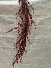 Pip Berry Garland Red 4' FULL BEAUTIFUL BERRIES