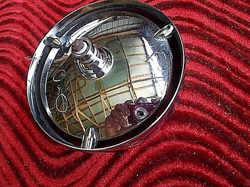 Vintage CLASSIC MIRROR HEAD GM CHEVY BUICK OLDS PONTIAC  Stainless Steel NOS