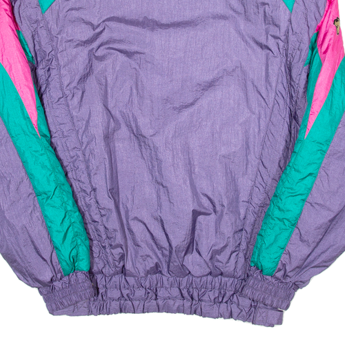 Vintage DESCENTE Womens Ski Jacket Purple 90s Hooded Colourblock M - Picture 6 of 6