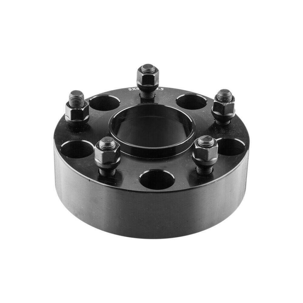 4X 5x5.5 Black for Dodge Ram 1500 Hub Centric 2 Inch 14x1.5 77.8mm