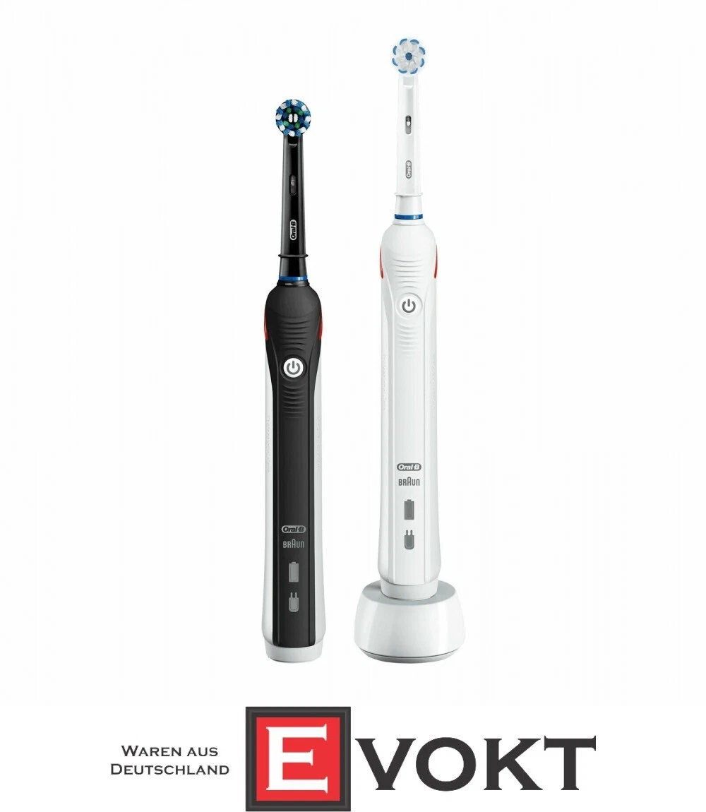 Oral-B Pro 2 2900 Duo Pack 2x Electric Toothbrush Black-White Cross Action  New