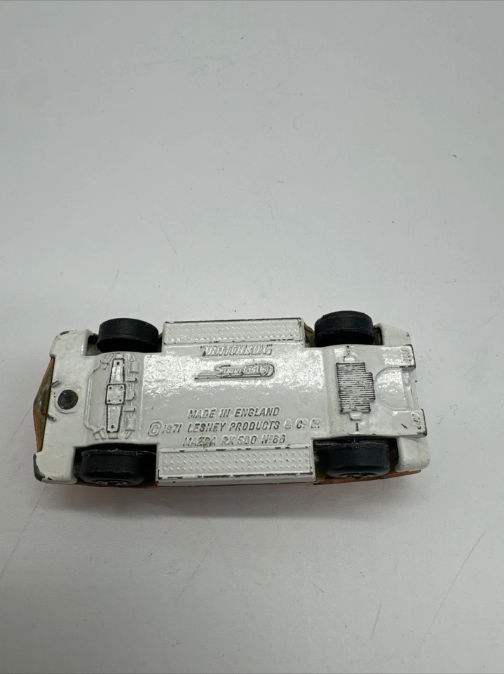 Lesney Matchbox Superfast Mazda RX 500 No.66 Nacho Yellow 1971 Made In England - Image 4 of 4