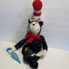 Vintage 1983 Dr. Seuss Cat In The Hat Plush Stuffed Animal 24" Large Coleco