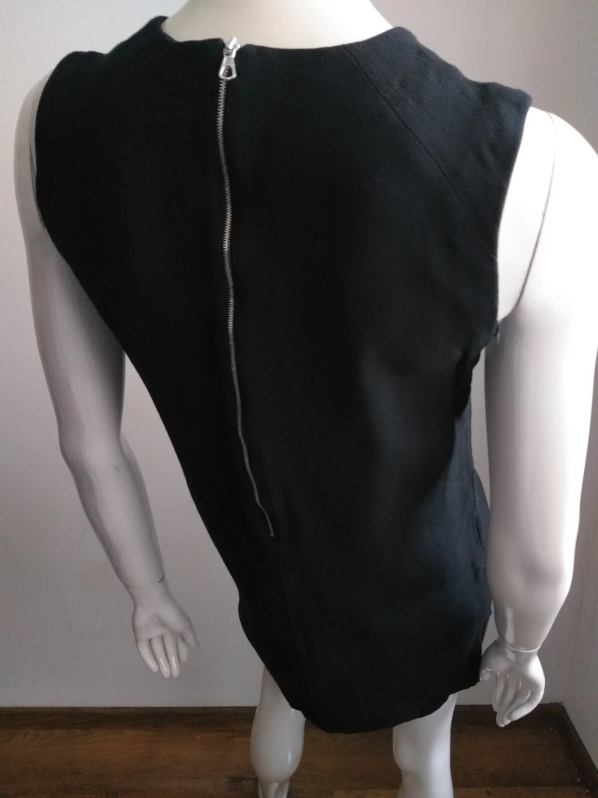 ACNE STUDIOS Mini abito nero senza maniche ACNE taglia 38 M