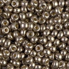 Miyuki Round Seed Beads Size 8/0 Duracoat Galvanized Pewter 22 Gram Tube 8-4222