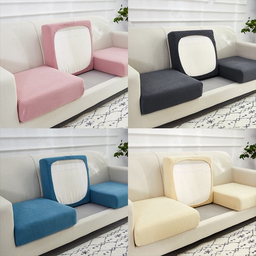 Classic Elastic Sofa Seat Cushion Cover Slipcovers Fabric Stretchy