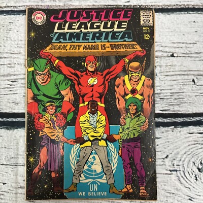 Justice League of America #57, 1967, DC, Green Arrow, Hawkman & Flash UNGRADED