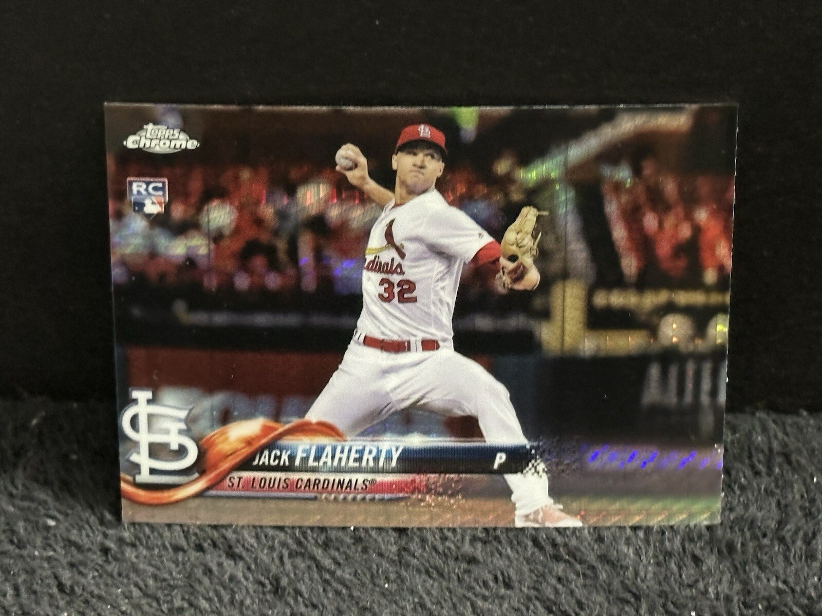 Jack Flaherty 2018 Topps Chrome Prism Refractor RC #4 Rookie