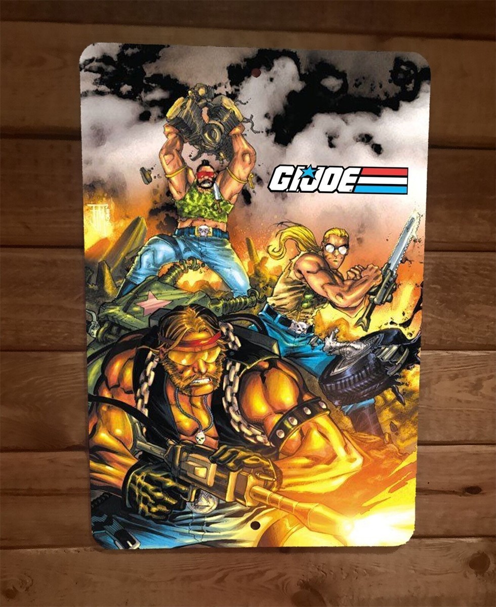 Cobra Dreadnoks Buzzer Ripper Torch 8x12 Metal Wall Sign GI Joe