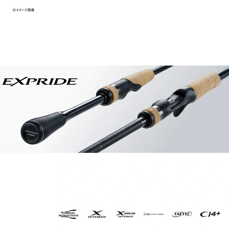 Shimano 22 Expride 2 piezas 163L-BFS/2 Baitcasting Rod para bajo Foto 2 de 3