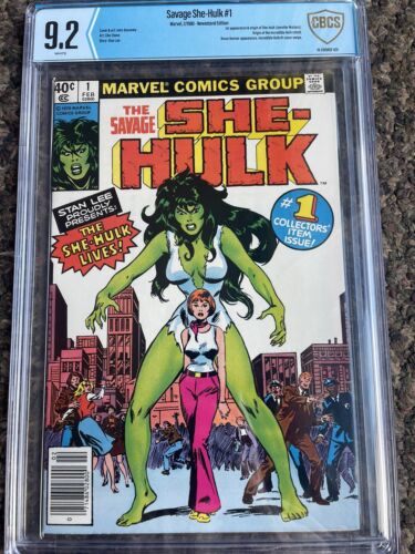 SHE-HULK #1 | 1. pojawienie się | CBCS 9.2 | Marvel 1980| Darmowa wysyłka | NOWE ETUI - Zdjęcie 1 z 9