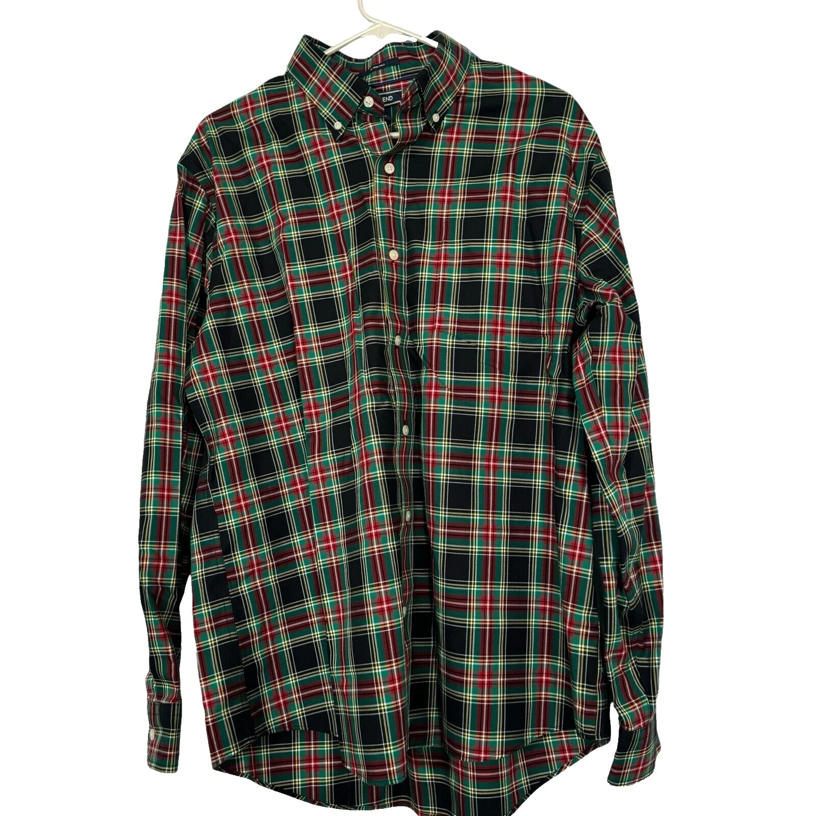 Lands 'End Negro Camisas de vestir para hombres