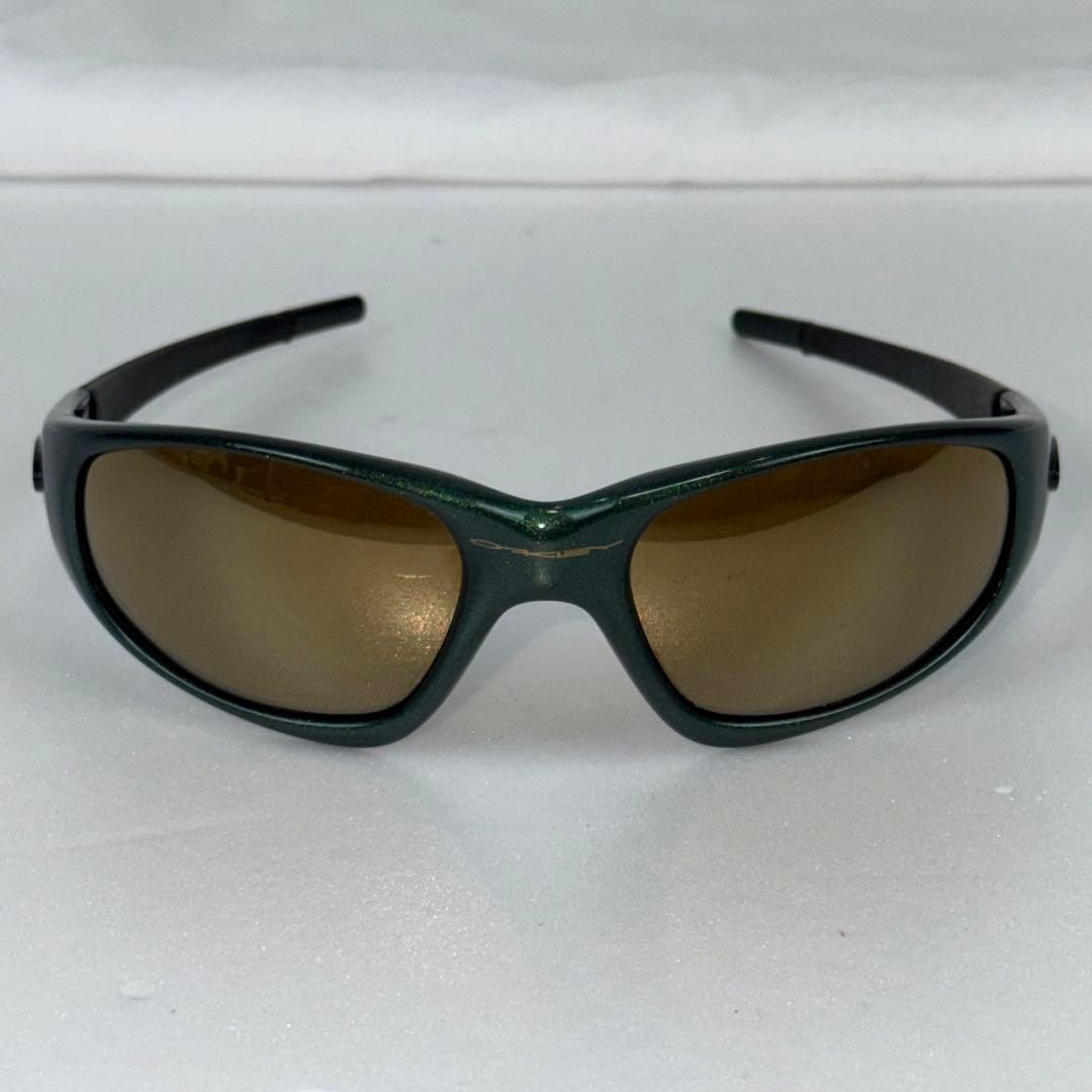 Oakley OG Straight Jacket 1996 Sunglasses Vintage Green Gold