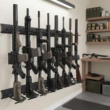 Portapistole regolabile da parete - 8 slot per riporre fucili e fucili sicuri