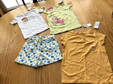 Gymboree Girls 6  7 SUMMER Mixed Lot 4-pc Fairy Garden Bow Tee Starfish NWT