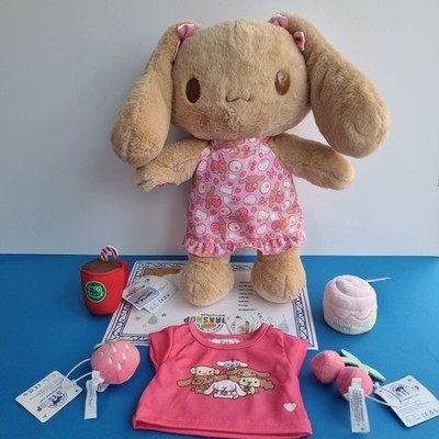 Build A Bear Mokka Hello Kitty mit Kleid T-Shirt & Handgelenken nicht mehr produziert neu mit Etikett  